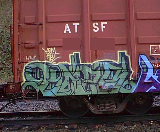 Visual Cancer North America Freight Train Graffiti