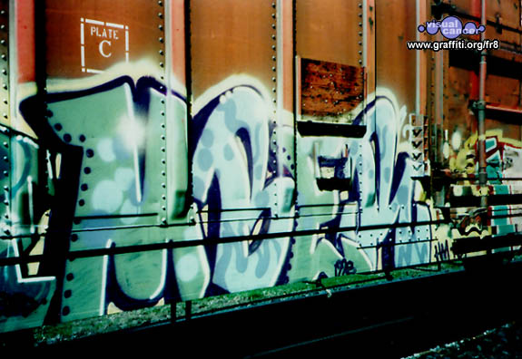 Visual Cancer North America Freight Train Graffiti