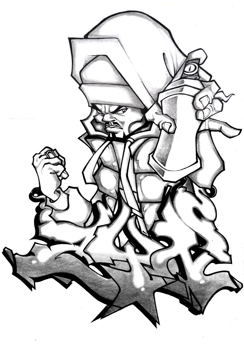 25+ Graffiti Cartoon Characters Sketches Gif | basnami